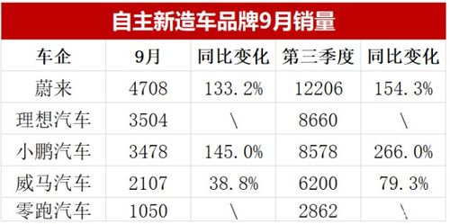 九月車市新格局 五菱新能源銷量破兩萬，長安吉利領跑國產新時代